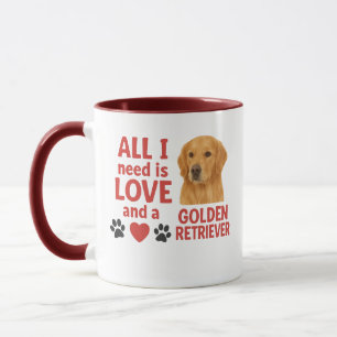 Caneca Só preciso de amor e Ouro para sempre