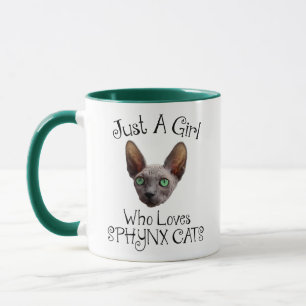 Caneca Só Uma Garota Que Adora Gatos De Sphynx