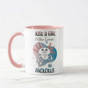 Caneca Só uma garota que ama Axolotls