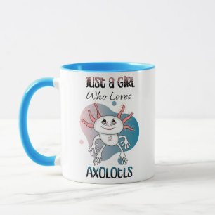 Caneca Só uma garota que ama Axolotls