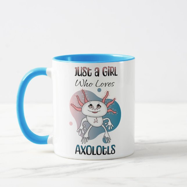Caneca Só uma garota que ama Axolotls (Esquerda)