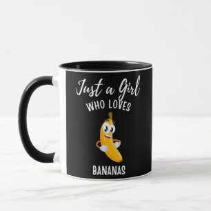 Caneca Só Uma Menina Que Ama Banana roupa