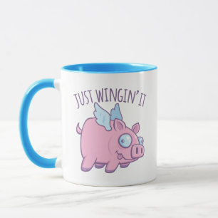 Caneca Só Voando Porco Voador Derpy