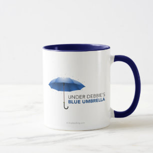 Caneca Sob o guarda-chuva azul de Debbie