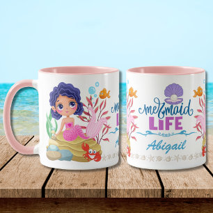 Caneca Sob o mar, a Sereia foi personalizada