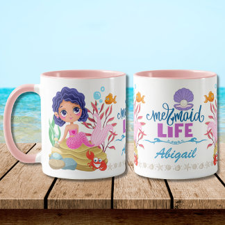 Caneca Sob o mar, a Sereia foi personalizada