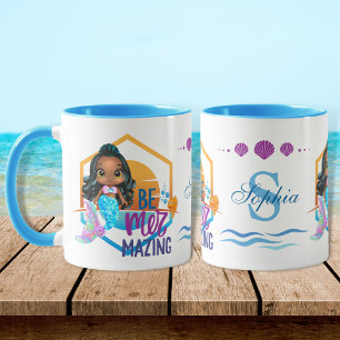 Caneca Sob o mar, seja personalizada a sereia mais impres