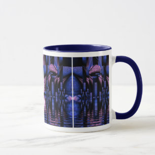 Caneca Sob uma lua da lavanda