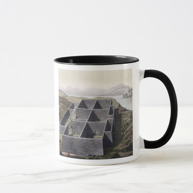 Caneca Sobras de um palácio do Inca em Callo, Peru, 'do (Direita)