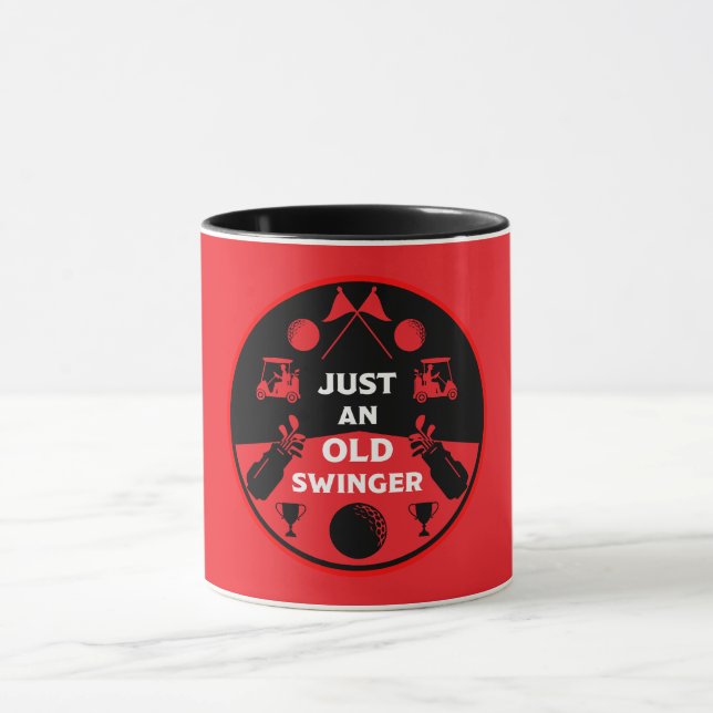 Caneca Sobre o Morro do Golfer de Aniversário (Centro)