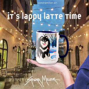 CANECA SOBRE O RIO Finnish Lapphund