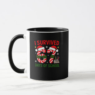 Caneca Sobrevivi 67 Dias de Natal na Escola 100 Dias