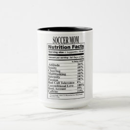 Caneca Soccer Mãe Nutrição Fala Mug