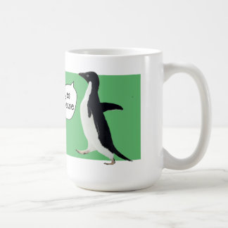 Caneca social inábil do pinguim