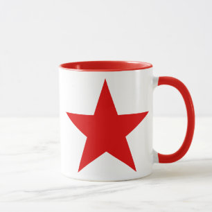 Caneca Socialista comunista da estrela vermelha