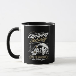 Caneca Sociedade de Acampamento Que as Montanhas Estejam