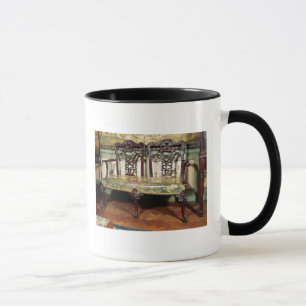 Caneca Sofá cinzelado, com o assento da tapeçaria,
