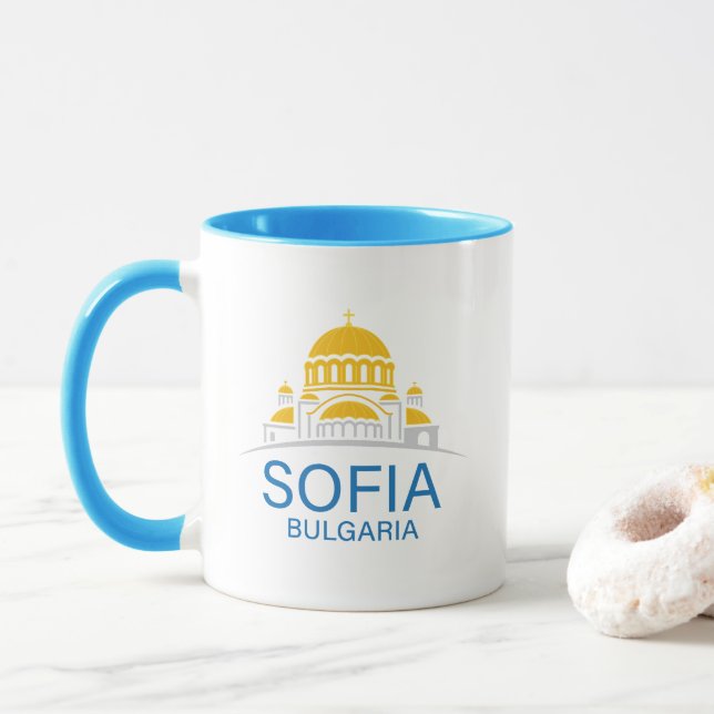 Caneca Sofia Bulgaria European Union (Com Donut)