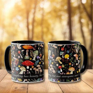 Caneca Sofisticada Floresta de Cogumelos da Floresta Vint