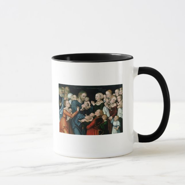 Caneca Sofra as crianças pequenas para vir até mim, 1538 (Direita)