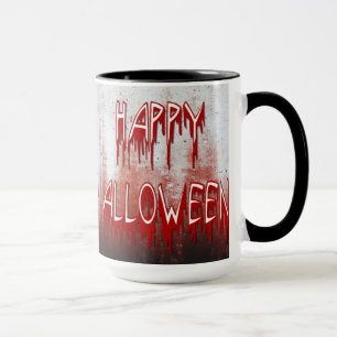 Caneca Sofre de Sangue Feliz de Halloween, Tumg