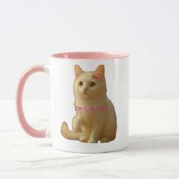 Caneca Soft Aesthetic Cat Meme and Coffee Lover Feminine 