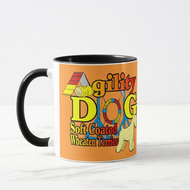 Caneca Soft_Coated_Wheaten_Terrier_Agilidade (Esquerda)