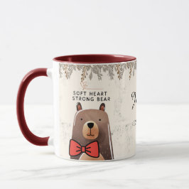 Caneca Soft Heart Strong mama bear Art
