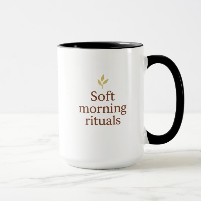 Caneca Soft Morning Mug – Minimalist Cozy Cup  (Direita)