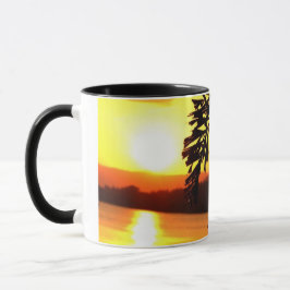 Caneca Sol da manhã pacífica