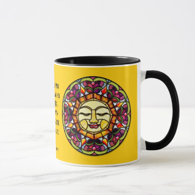 Caneca Sol De Vidro Estreitado (Mug Personalizado) (Direita)