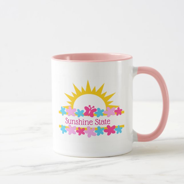 Caneca Sol E Flores (Direita)