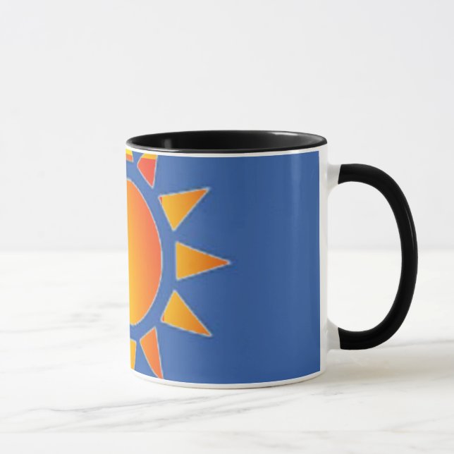 Caneca Sol Laranja Amarelo (Direita)