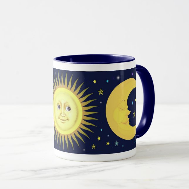 Caneca Sol, Lua e Estrelas (Frente Esquerda)