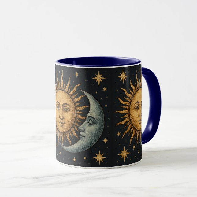 Caneca Sol, Lua e Estrelas (Frente Esquerda)