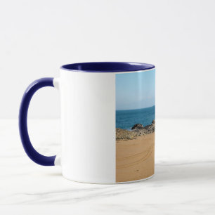Caneca Sol, mar e areia de inverno