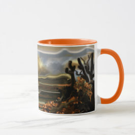 Caneca Sol Sobe No Deserto A Abstrato Art Sudoeste