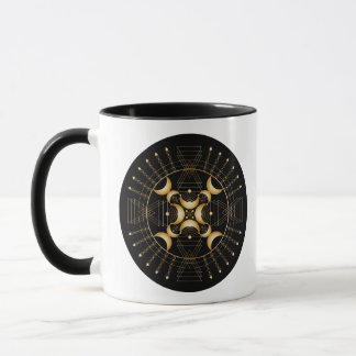 Caneca Solar Plexus Chakra Shadow Mandala Dois Tons