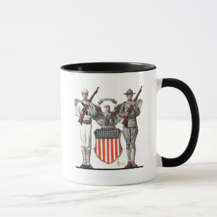 Caneca Soldado, marinheiro e protetor dos E.U.