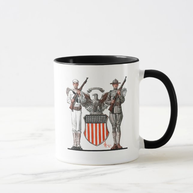 Caneca Soldado, marinheiro e protetor dos E.U. (Direita)