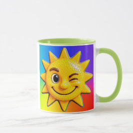 Caneca Soleil souriant multicolore