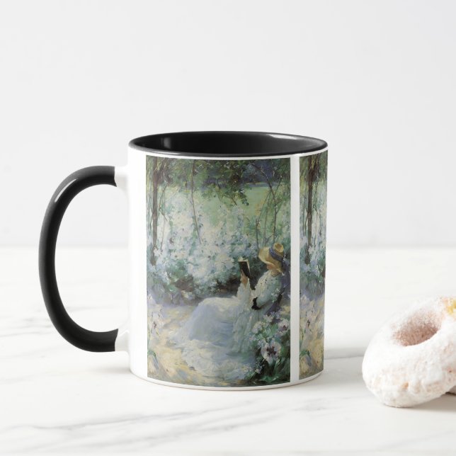 Caneca Solidão Deliciosa de Frank Bramley, Arte Antiga (Com Donut)