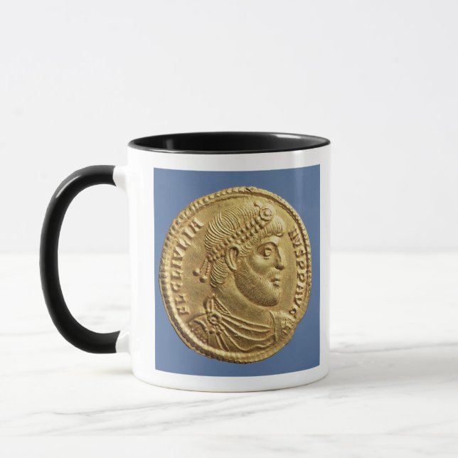 Caneca Solidus de juliano a apostata drapejada (Esquerda)