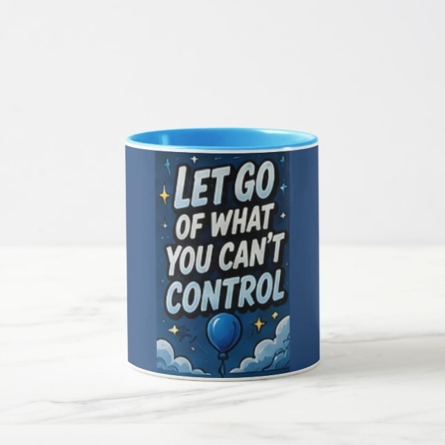 Caneca 'Solte o que você não pode controlar' (Centro)