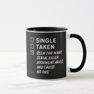 Caneca Solteiro Levado A Ver Demasiadas Doces Assassino S