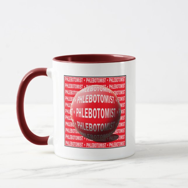 CANECA SOLUÇÃO SANGUÍNEA DE ESFERA FLEBOTOMISTA (Esquerda)