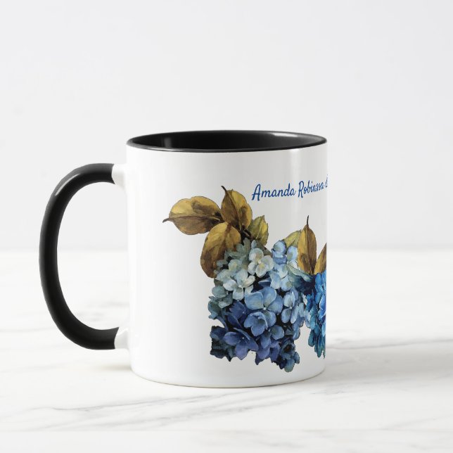 Caneca Sombras de Cor da Água Azul (Esquerda)