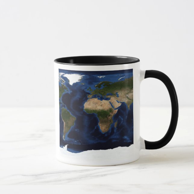 Caneca Sombreamento topográfico e batimétrico da terra do (Direita)
