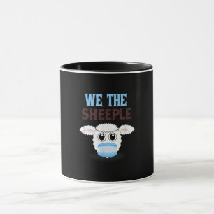 Caneca Somos a besta   ovelhas engraçadas com máscara f