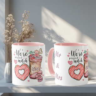 Caneca Somos Casal Perfeito Sr e Sra Casal Romântico Dive